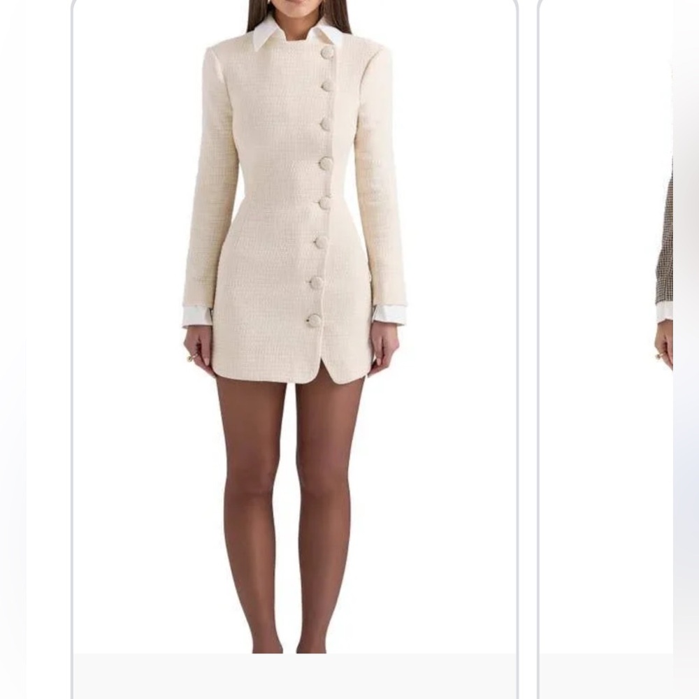 House of CB Cream Mini Dress